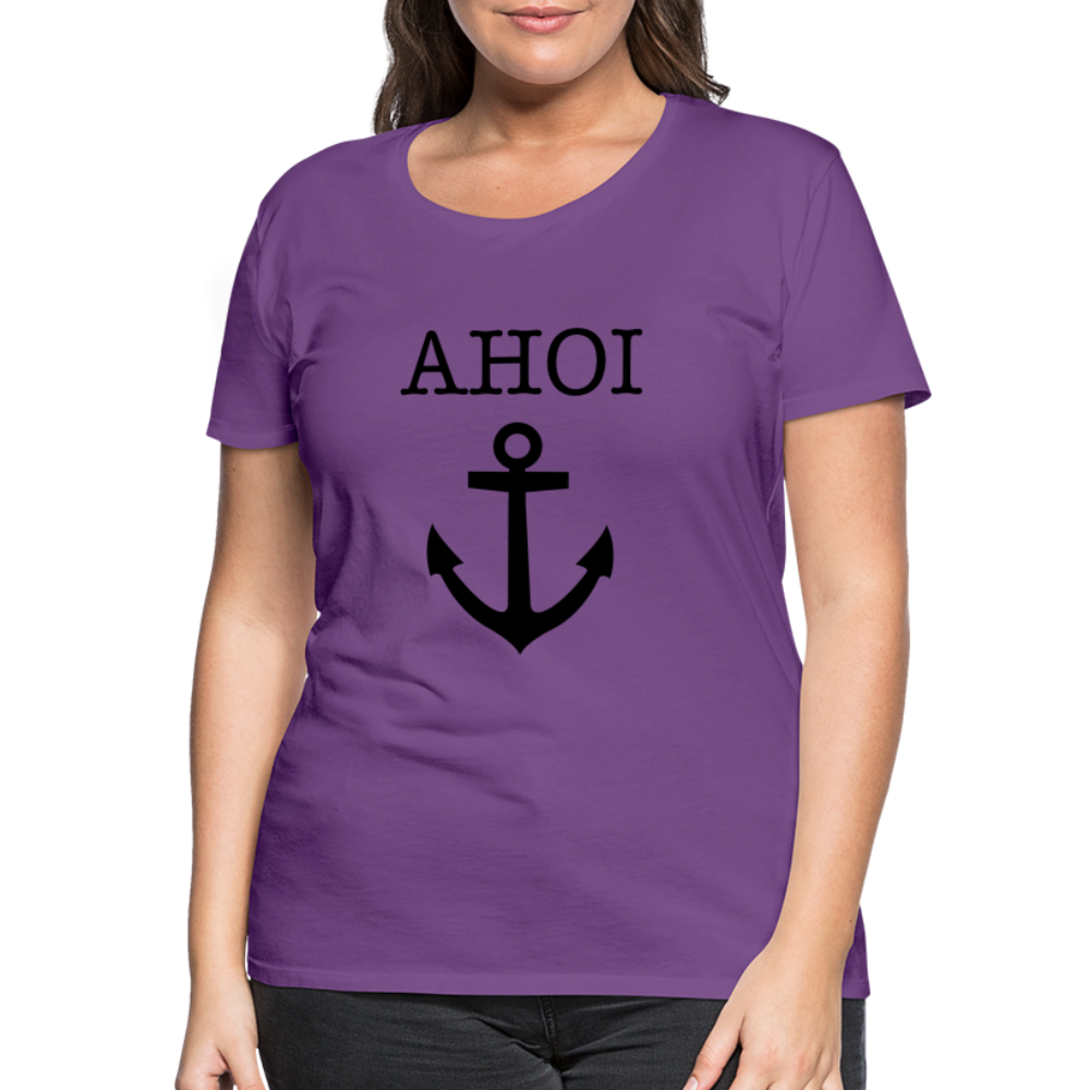 Frauen Premium T-Shirt - Ahoi - Lila