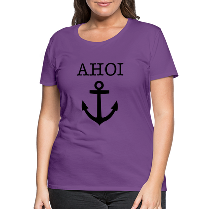 Frauen Premium T-Shirt - Ahoi - Lila