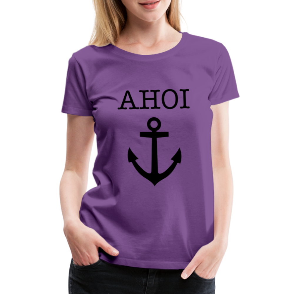 Frauen Premium T-Shirt - Ahoi - Lila