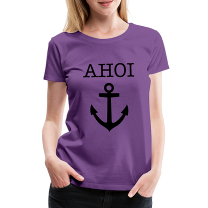 Frauen Premium T-Shirt - Ahoi - Lila