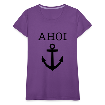 Frauen Premium T-Shirt - Ahoi - Lila