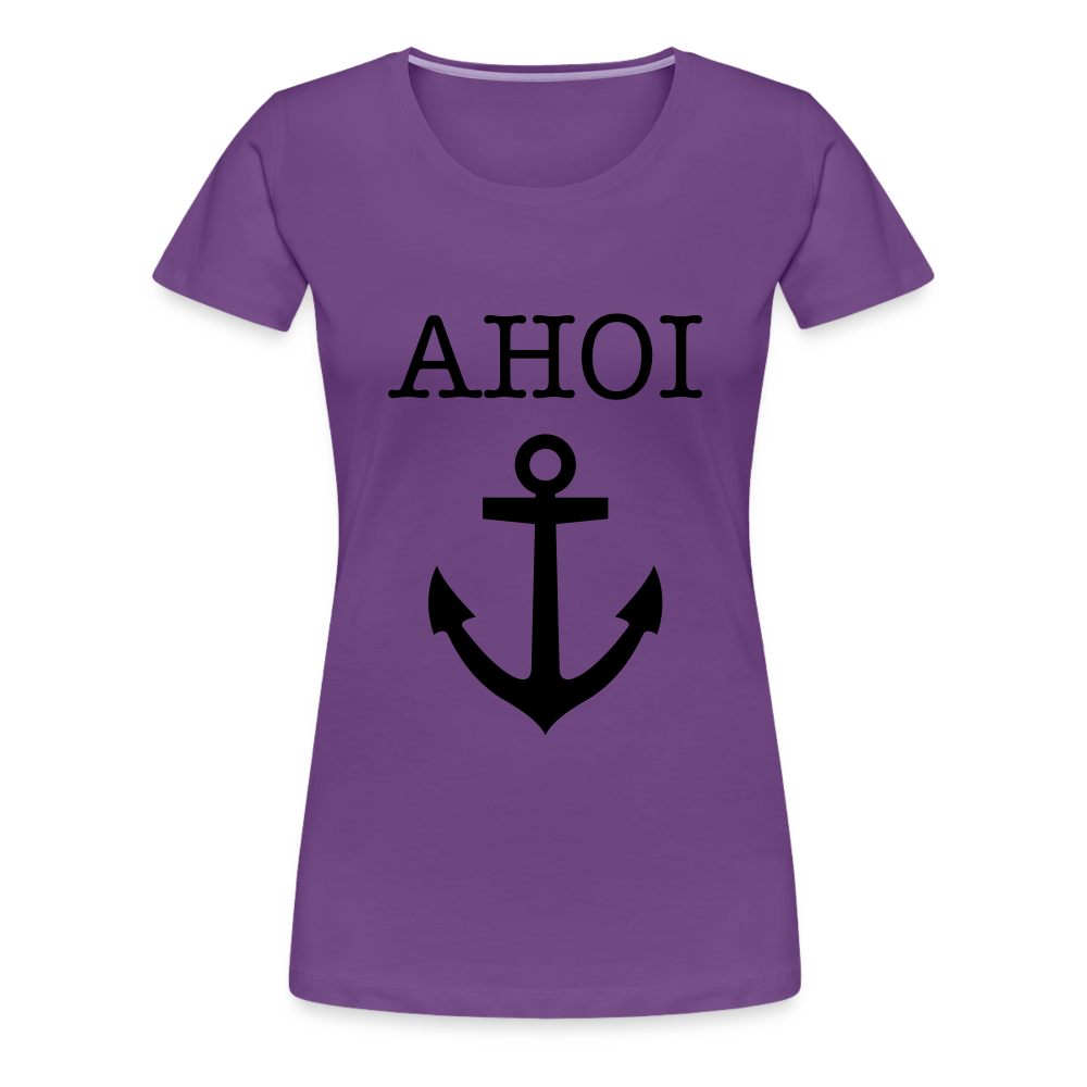 Frauen Premium T-Shirt - Ahoi - Lila