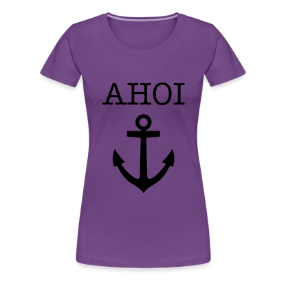 Frauen Premium T-Shirt - Ahoi - Lila