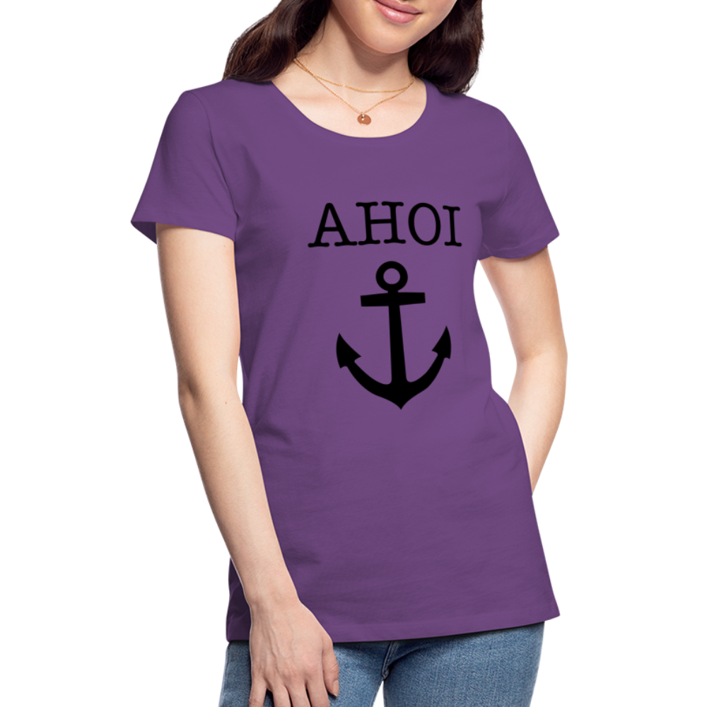 Frauen Premium T-Shirt - Ahoi - Lila