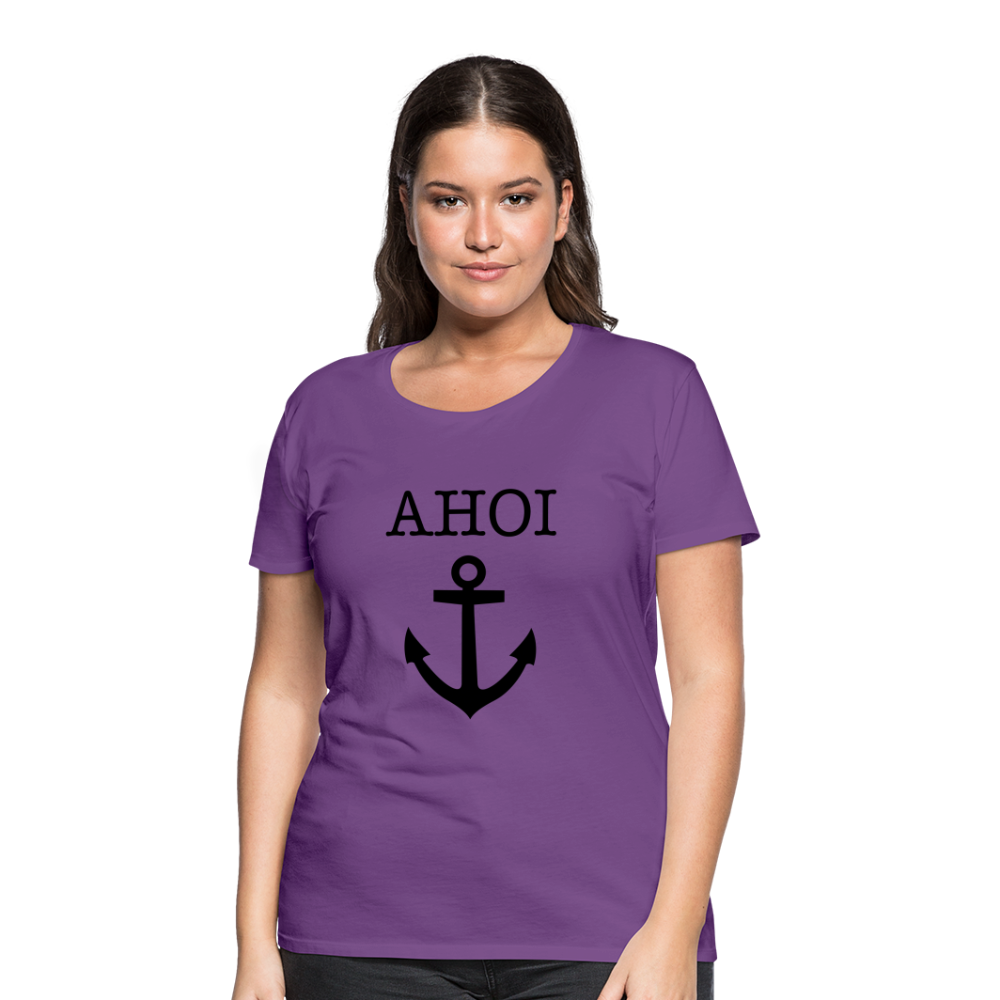 Frauen Premium T-Shirt - Ahoi - Lila