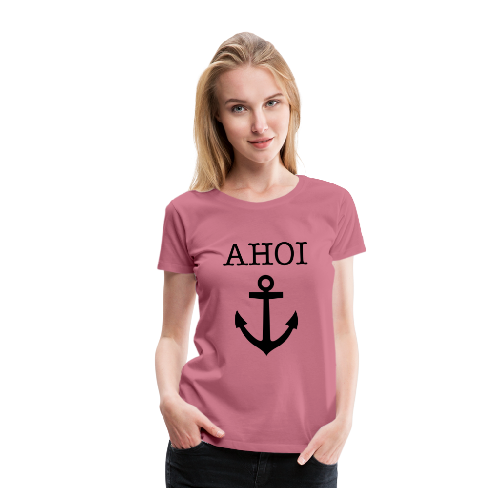 Frauen Premium T-Shirt - Ahoi - Malve