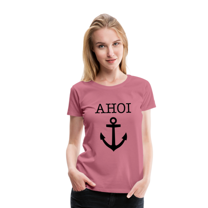 Frauen Premium T-Shirt - Ahoi - Malve