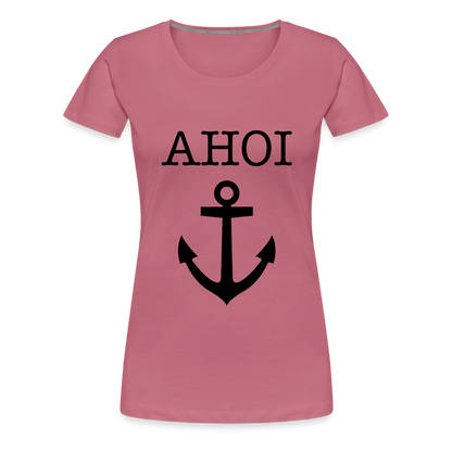 Frauen Premium T-Shirt - Ahoi - Malve