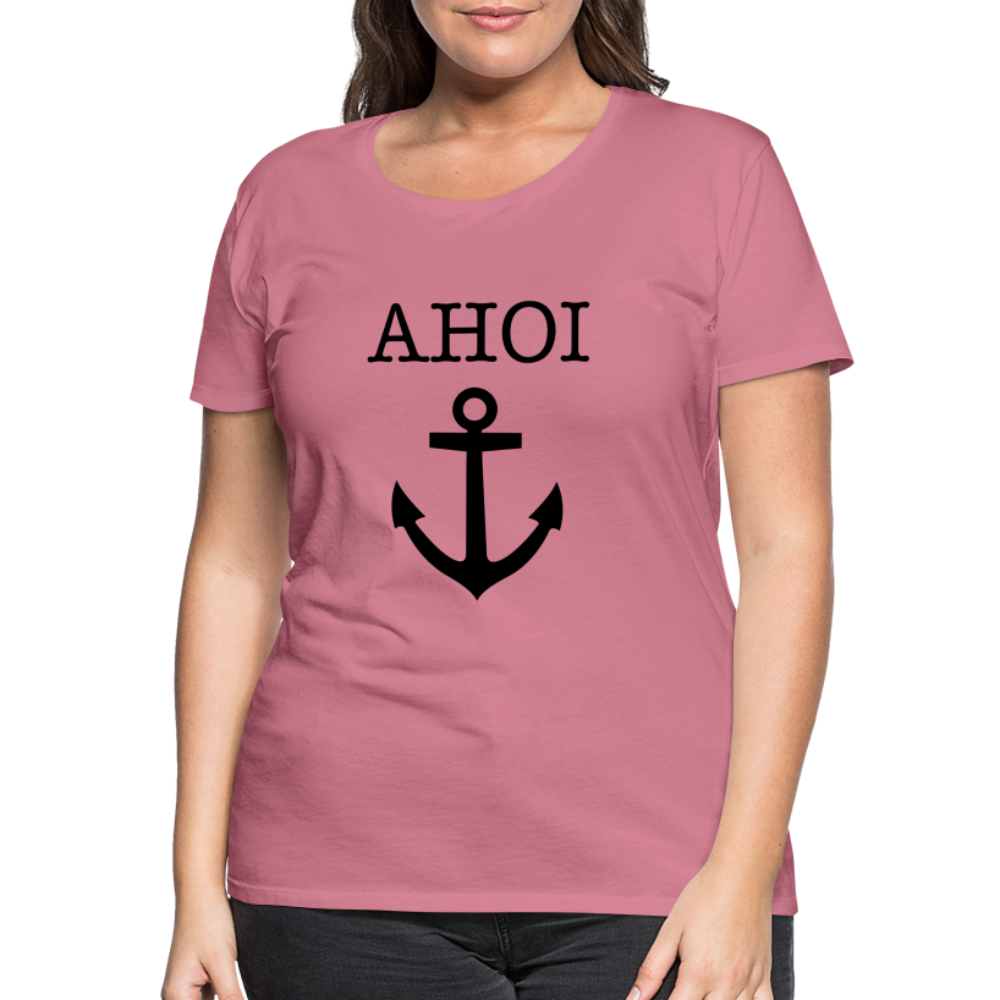 Frauen Premium T-Shirt - Ahoi - Malve