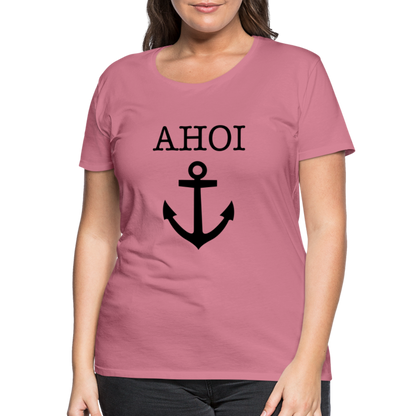 Frauen Premium T-Shirt - Ahoi - Malve