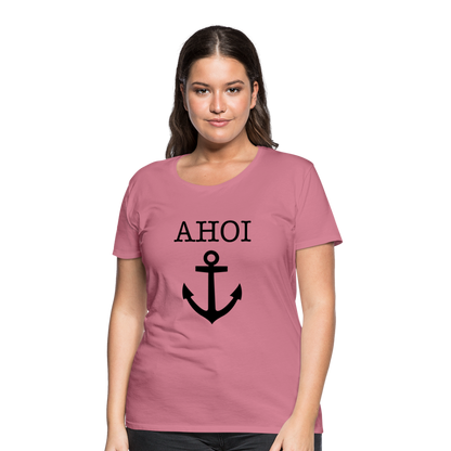 Frauen Premium T-Shirt - Ahoi - Malve