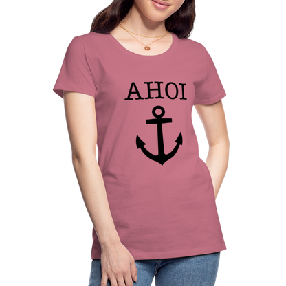 Frauen Premium T-Shirt - Ahoi - Malve