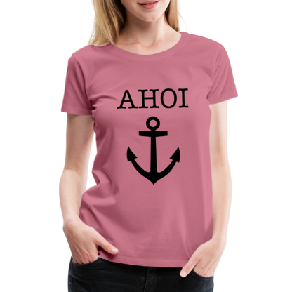 Frauen Premium T-Shirt - Ahoi - Malve