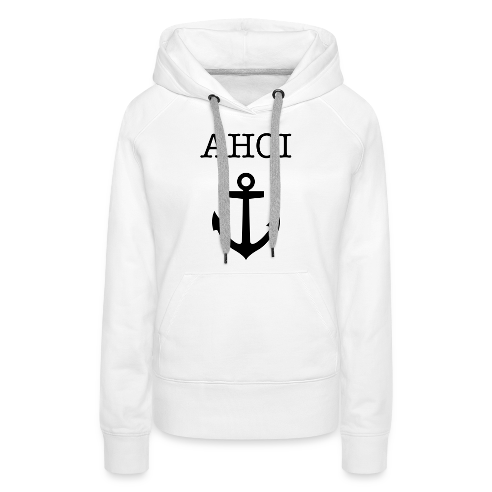 Frauen Premium Hoodie -  Ahoi - weiß