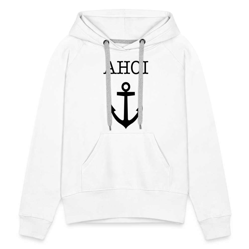 Frauen Premium Hoodie -  Ahoi - weiß