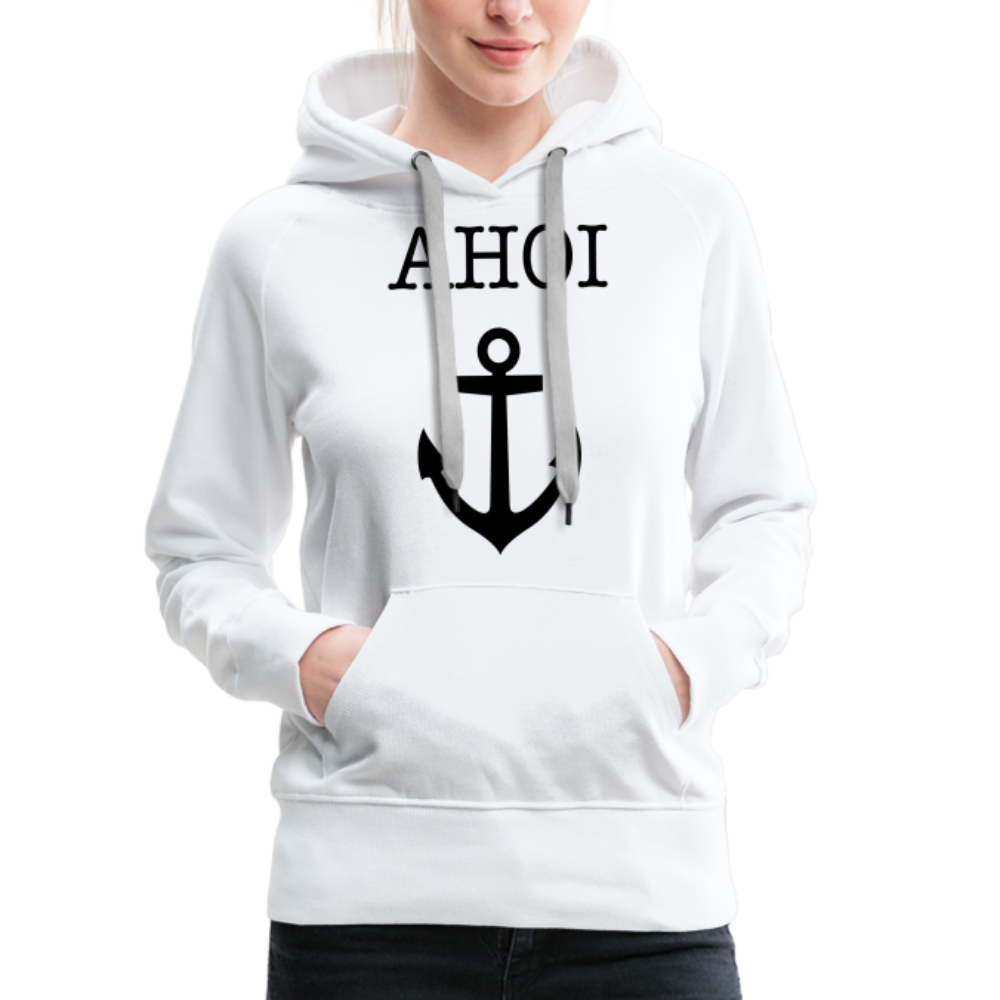 Frauen Premium Hoodie -  Ahoi - weiß