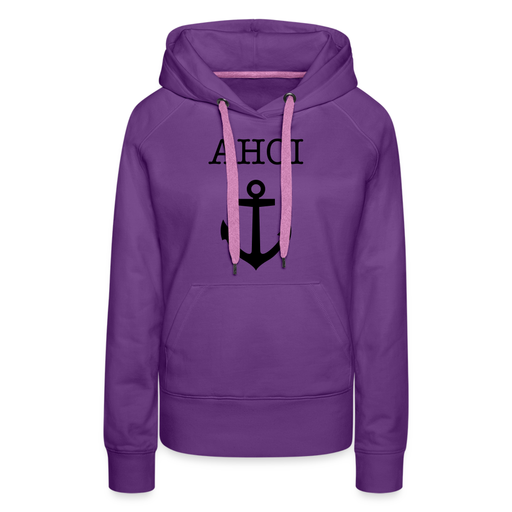 Frauen Premium Hoodie -  Ahoi - Purple