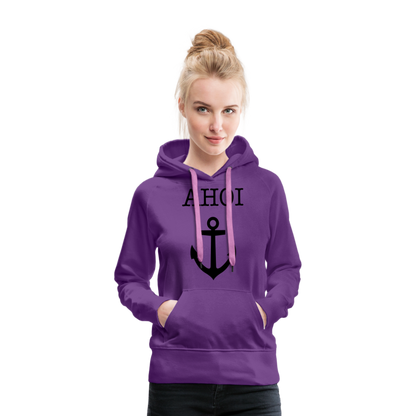 Frauen Premium Hoodie -  Ahoi - Purple