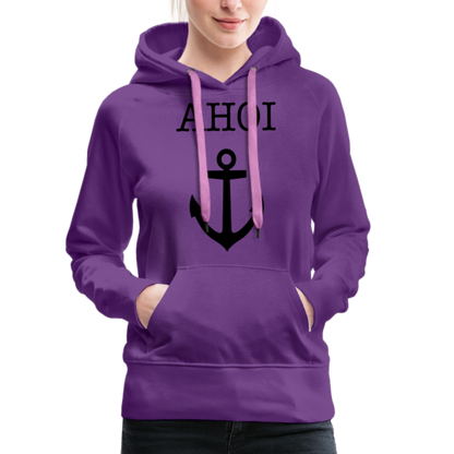 Frauen Premium Hoodie -  Ahoi - Purple