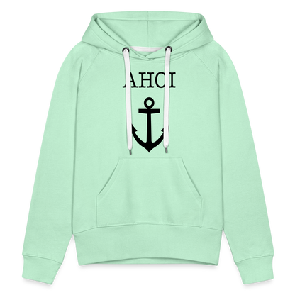 Frauen Premium Hoodie -  Ahoi - helles Mintgrün