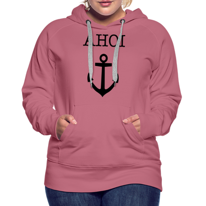 Frauen Premium Hoodie -  Ahoi - Malve