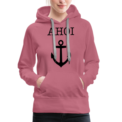 Frauen Premium Hoodie -  Ahoi - Malve