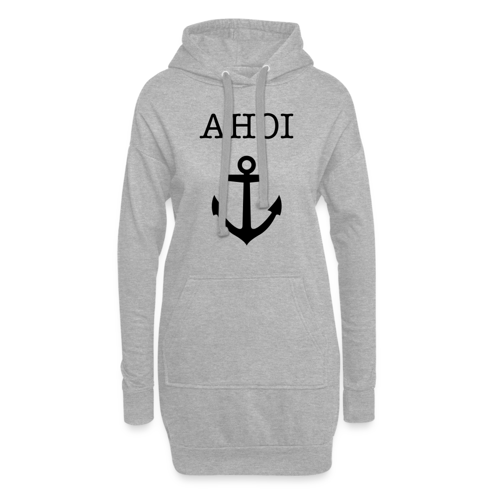 Hoodie-Kleid -  Ahoi - Grau meliert