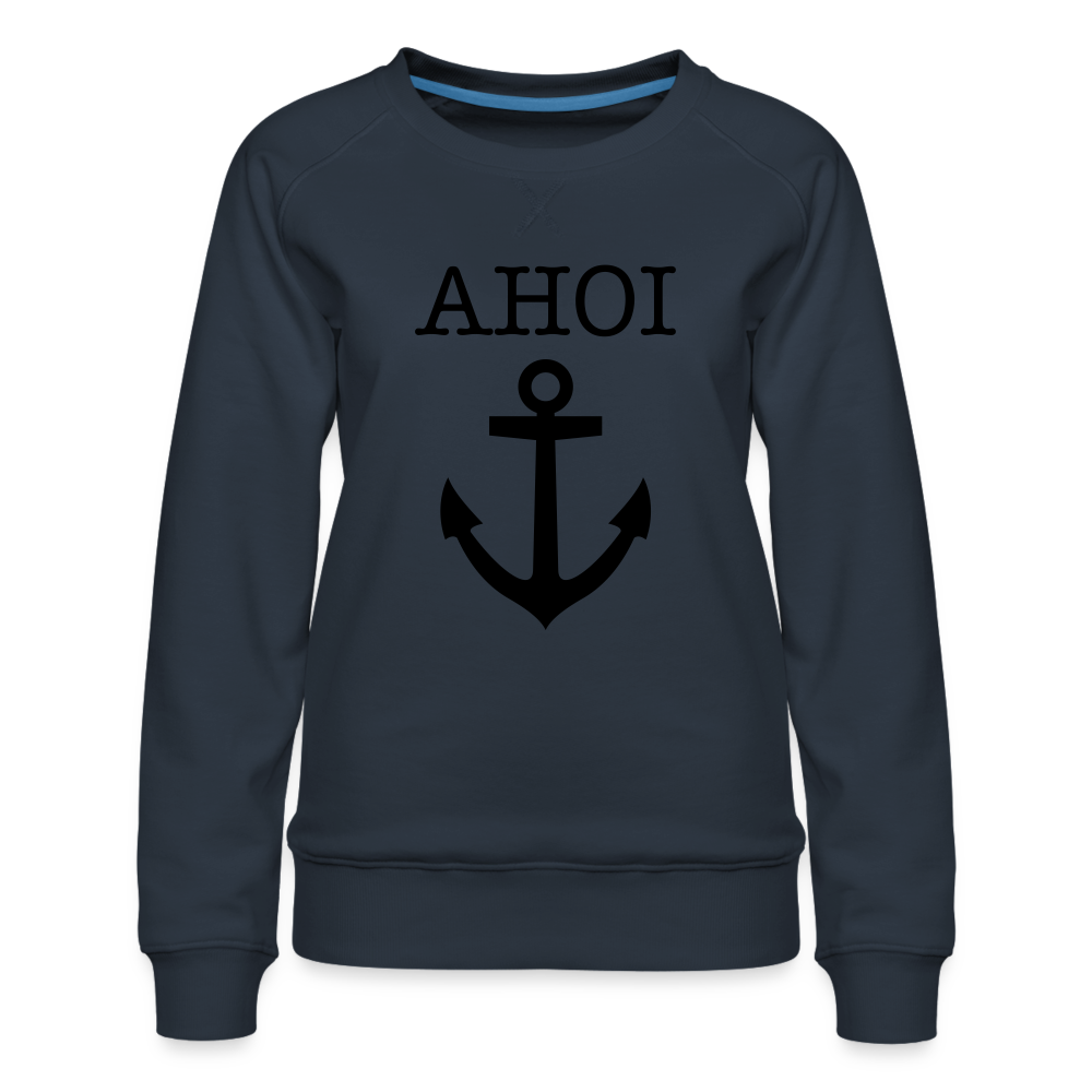 Frauen Premium Pullover -  Ahoi - Navy