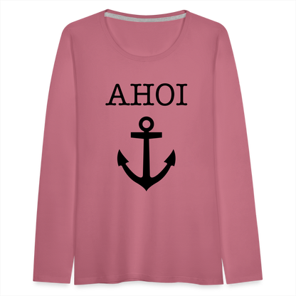 Frauen Premium Langarmshirt - Ahoi - Malve