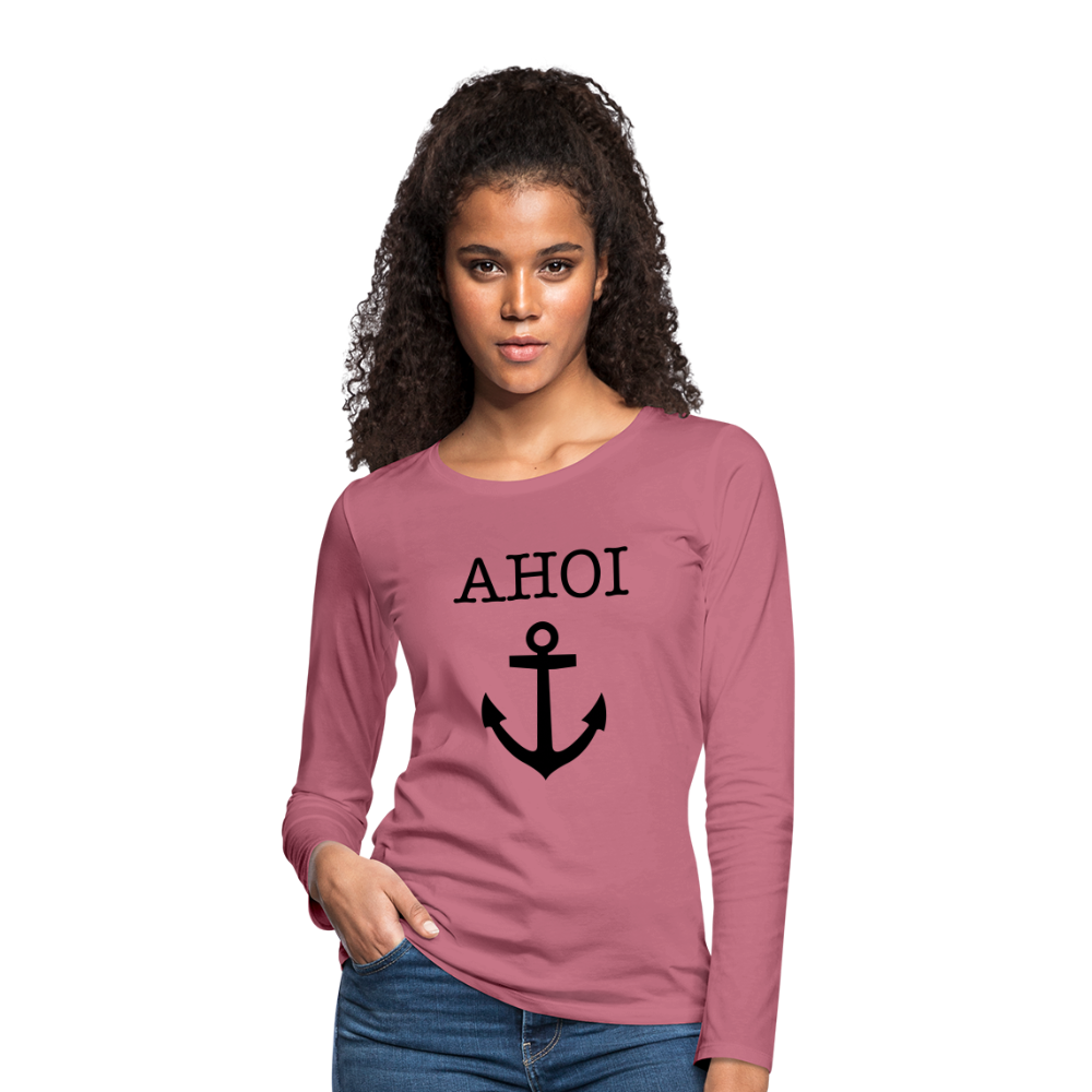 Frauen Premium Langarmshirt - Ahoi - Malve