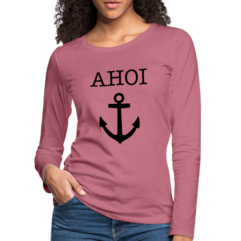 Frauen Premium Langarmshirt - Ahoi - Malve