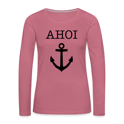 Frauen Premium Langarmshirt - Ahoi - Malve