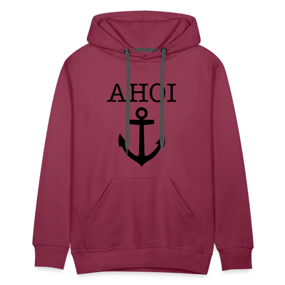 Men’s Premium Hoodie - Ahoi - Bordeaux