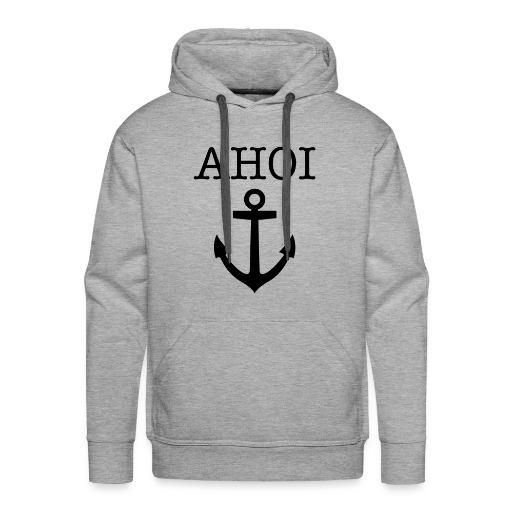 Men’s Premium Hoodie - Ahoi - Grau meliert