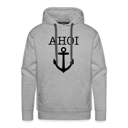 Men’s Premium Hoodie - Ahoi - Grau meliert