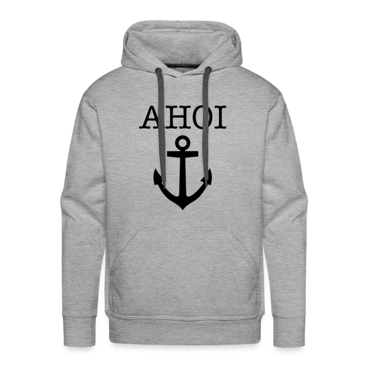 Men’s Premium Hoodie - Ahoi - Grau meliert