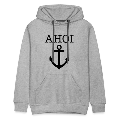 Men’s Premium Hoodie - Ahoi - Grau meliert