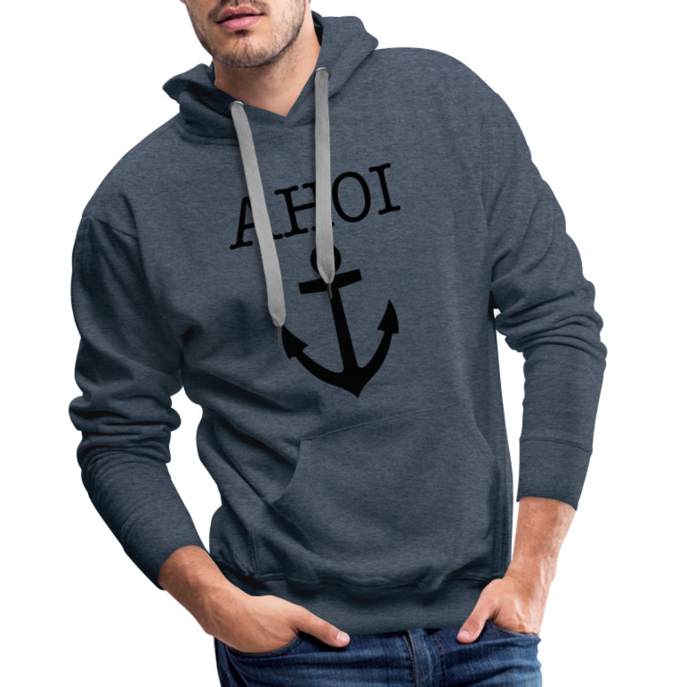 Men’s Premium Hoodie - Ahoi - Jeansblau