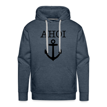 Men’s Premium Hoodie - Ahoi - Jeansblau