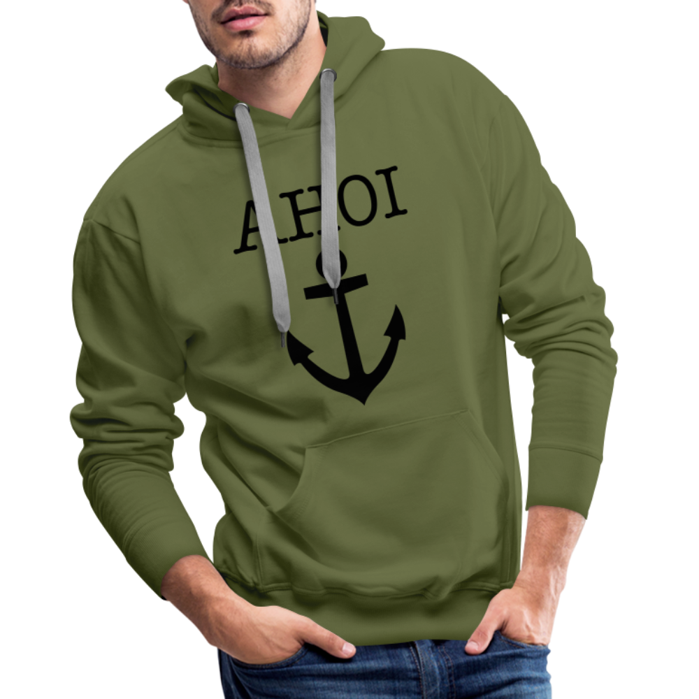 Men’s Premium Hoodie - Ahoi - Olivgrün