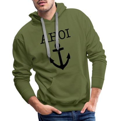 Men’s Premium Hoodie - Ahoi - Olivgrün