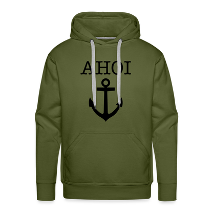 Men’s Premium Hoodie - Ahoi - Olivgrün