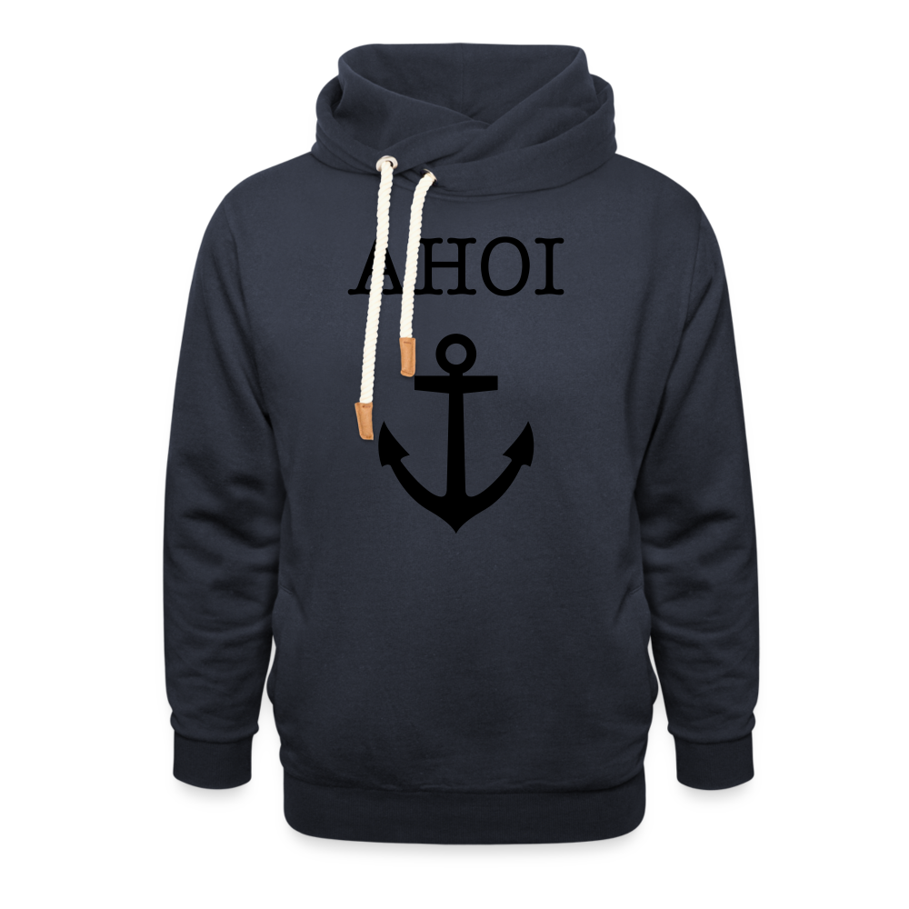 Unisex Schalkragen Hoodie - Ahoi - Navy