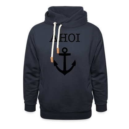 Unisex Schalkragen Hoodie - Ahoi - Navy