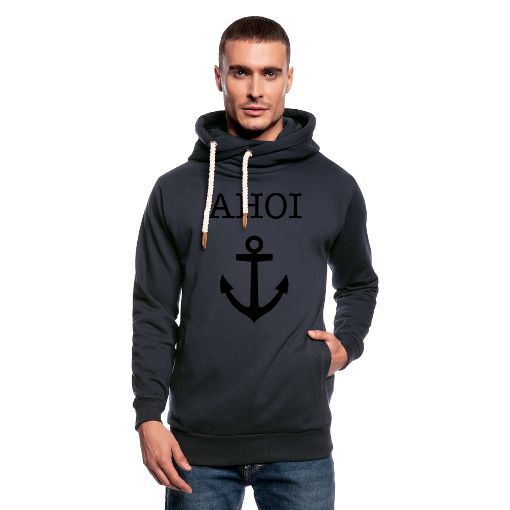 Unisex Schalkragen Hoodie - Ahoi - Navy