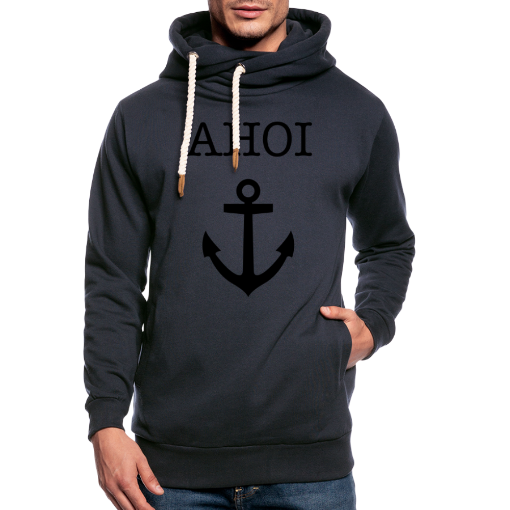 Unisex Schalkragen Hoodie - Ahoi - Navy