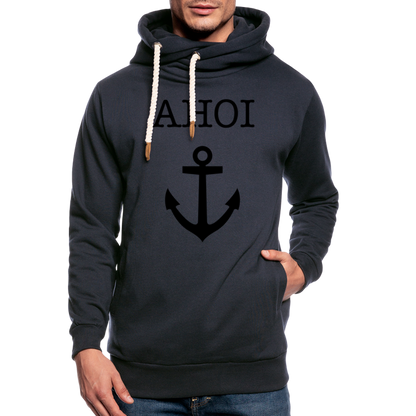 Unisex Schalkragen Hoodie - Ahoi - Navy