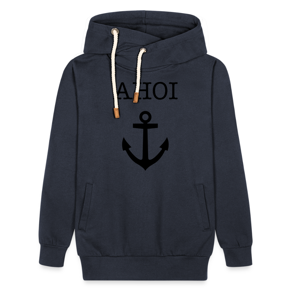 Unisex Schalkragen Hoodie - Ahoi - Navy