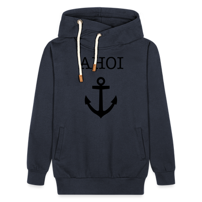 Unisex Schalkragen Hoodie - Ahoi - Navy