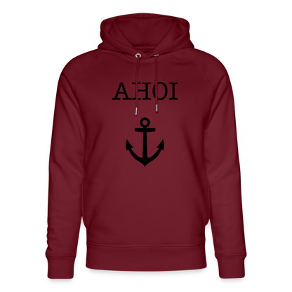 Unisex Bio-Hoodie von Stanley & Stella - Ahoi - Burgunderrot